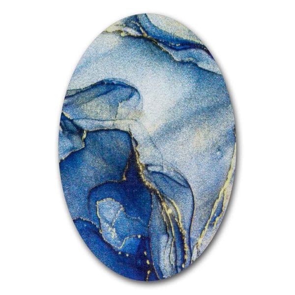 Magnetic Needle Case Oval &ndash; &ldquo;Blue Marble&rdquo; FLZB(N)-162