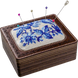 Pincushion Kit &ndash; &ldquo;Porcelain Branch&rdquo; FLTL-036 FLTL-036 photo 4