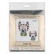 Faux Leather Cross-Stitch Kit &ndash; &ldquo;Angel with Floral Pattern&rdquo; FLHL-122 FLHL-122 photo 7