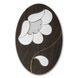 Magnetic Needle Case Oval &ndash; &ldquo;Silver Flower&rdquo; FLZB(N)-188 FLZB(N)-188 photo 4