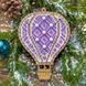 Bead Embroidery Kit (Plastic Base) &ndash; &ldquo;Christmas Ornament &ndash; Purple Dream&rdquo; (Double-Sided) FLPL-073 FLPL-073 photo 1
