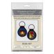 Faux Leather Cross-Stitch Kit &ndash; &ldquo;Keychain&rdquo; FLHL-017 Black FLHL-017 photo 6