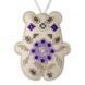 Faux Leather Bead Embroidery Kit &ndash; &ldquo;Bear Christmas Ornament&rdquo; (Double-Sided) FLBB-168 Light Beige FLBB-168 photo 5