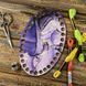 Floss Organizer &ndash; &ldquo;Purple Petals, Oval&rdquo; FLZ(P)-075 FLZ(P)-075 photo 1