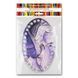 Floss Organizer &ndash; &ldquo;Purple Petals, Oval&rdquo; FLZ(P)-075 FLZ(P)-075 photo 5