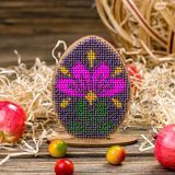Wooden Bead Embroidery Kit &ndash; &ldquo;Easter Egg&rdquo; FLK-259