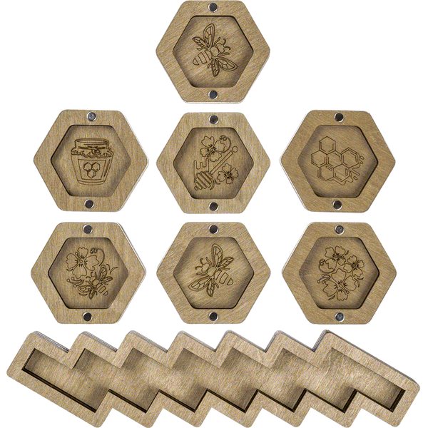 Mini Bead Organizer Set &ndash; &ldquo;Honeycomb&rdquo; FLZB-109