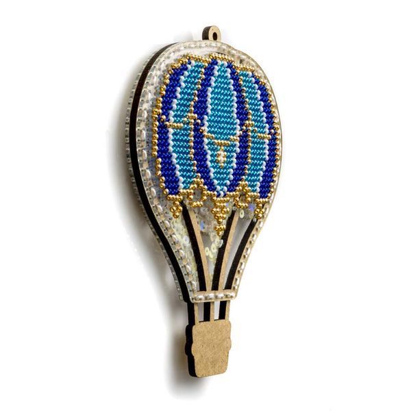 Bead Embroidery Kit (Plastic Base) &ndash; &ldquo;Christmas Ornament &ndash; Blue Journey&rdquo; (Double-Sided) FLPL-074