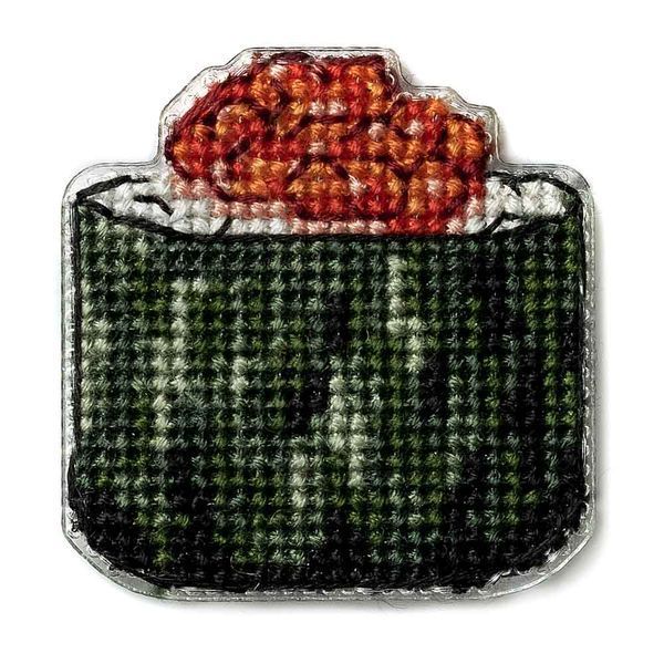Plastic Cross-Stitch Kit &ndash; "Caviar Sushi" (Double-Sided) FLX-073