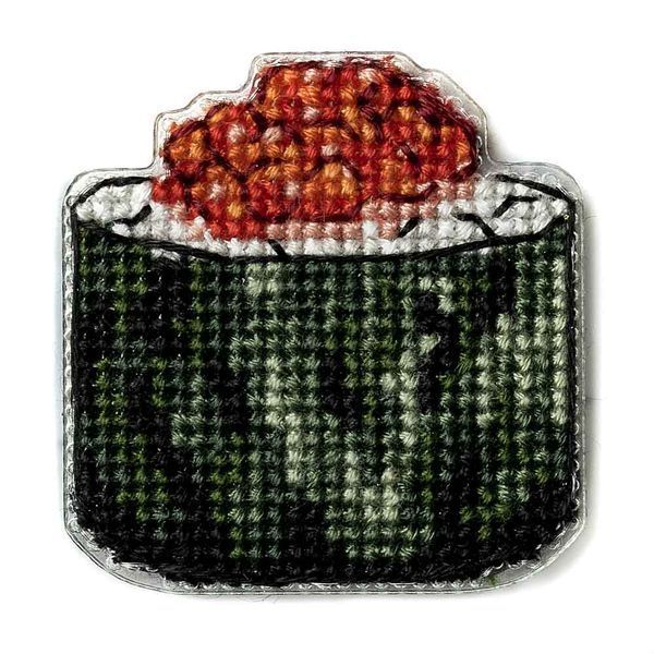 Plastic Cross-Stitch Kit &ndash; "Caviar Sushi" (Double-Sided) FLX-073