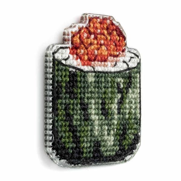Plastic Cross-Stitch Kit &ndash; "Caviar Sushi" (Double-Sided) FLX-073