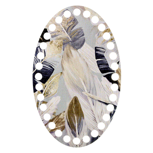 Floss Organizer &ndash; &ldquo;Feathers, Oval&rdquo; FLZ(P)-042