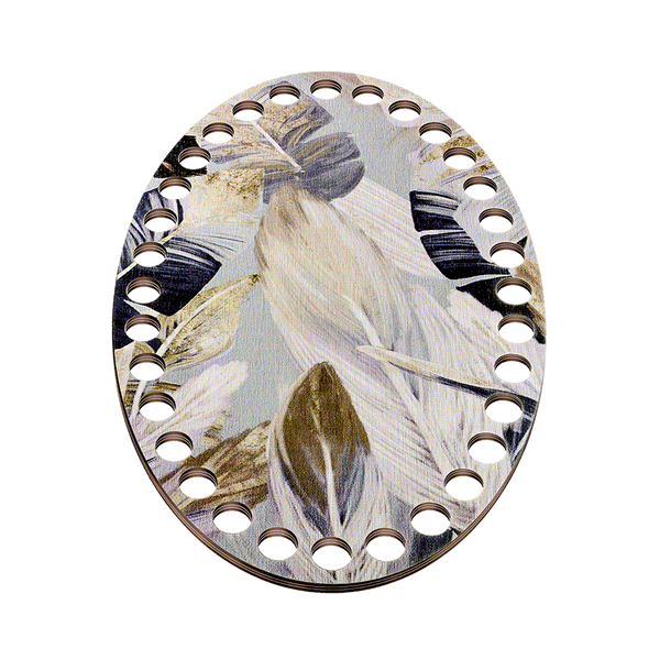 Floss Organizer &ndash; &ldquo;Feathers, Oval&rdquo; FLZ(P)-042
