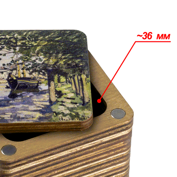 Thread Catcher Square &ndash; &ldquo;Seine in Rouen&rdquo; FLZB(N)-069