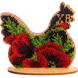 Wooden Bead Embroidery Kit &ndash; &ldquo;Hen&rdquo; FLK-158 FLK-158 photo 2