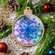 Bead Embroidery Kit (Plastic Base) &ndash; &ldquo;Christmas Ornament &ndash; Icy Pattern&rdquo; (Double-Sided) FLPL-063 FLPL-063 photo 1