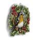Plastic Cross-Stitch Kit &ndash; "Christmas Ornament &ndash; Bullfinch On Branch" FLX-018 FLX-018 photo 4