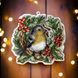 Plastic Cross-Stitch Kit &ndash; "Christmas Ornament &ndash; Bullfinch On Branch" FLX-018 FLX-018 photo 1