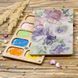 Bead Organizer With Wooden Lid &ndash; &ldquo;Watercolor Flowers, Rectangular&rdquo; FLZB-214 FLZB-214 photo 1