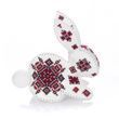 Faux Leather Cross-Stitch Kit &ndash; &ldquo;Rabbit with Ornament Pattern&rdquo; FLHL-124 FLHL-124 photo 10