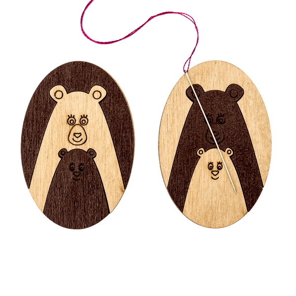 Needle Minder &ndash; &ldquo;Wooden, Double-Sided&rdquo; FLMH-027(W)
