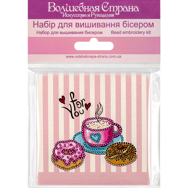 Bead embroidery magnet FLA-209