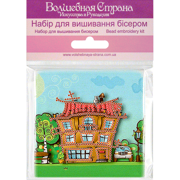 Bead embroidery magnet FLA-009