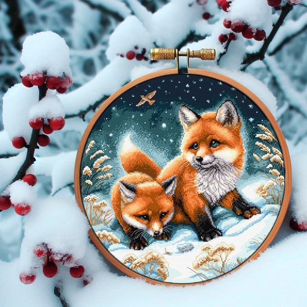 Cross-Stitch Pattern &ndash; "In Winter Forest" WLP-001