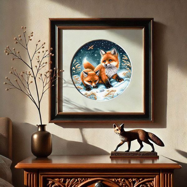 Cross-Stitch Pattern &ndash; "In Winter Forest" WLP-001
