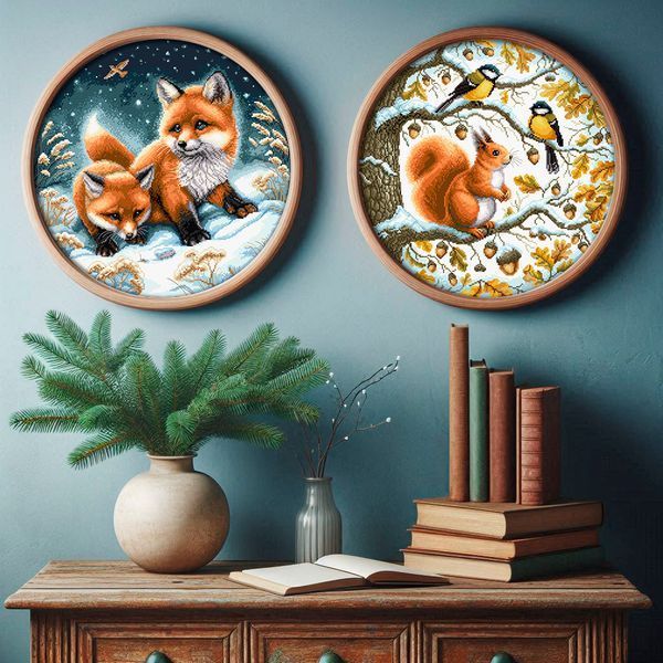 Cross-Stitch Pattern &ndash; "In Winter Forest" WLP-001
