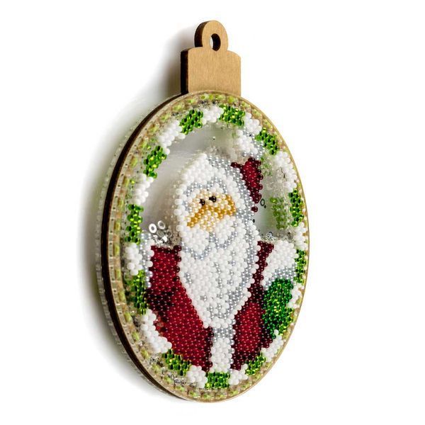 Bead Embroidery Kit (Plastic Base) &ndash; &ldquo;Christmas Ornament &ndash; Christmas Crew&rdquo; (Double-Sided) FLPL-064