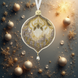 Plastic Cross-Stitch Kit &ndash; &ldquo;Christmas Ornament &ndash; Golden Bauble&rdquo; FLX-141 FLX-141 photo 2