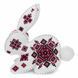 Faux Leather Cross-Stitch Kit &ndash; &ldquo;Rabbit with Ornament Pattern&rdquo; FLHL-124 FLHL-124 photo 4