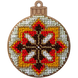 Wooden Bead Embroidery Kit &ndash; &ldquo;Christmas Ornament &ndash; Red Glow&rdquo; FLK-310 FLK-310 photo 2