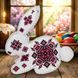 Faux Leather Cross-Stitch Kit &ndash; &ldquo;Rabbit with Ornament Pattern&rdquo; FLHL-124 FLHL-124 photo 1
