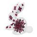 Faux Leather Cross-Stitch Kit &ndash; &ldquo;Rabbit with Ornament Pattern&rdquo; FLHL-124 FLHL-124 photo 5
