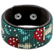 Faux Leather Bead Embroidery Kit &ndash; &ldquo;Bracelet&rdquo; (3 &times; 22 cm) FLBB-042 Black FLBB-042 photo 3