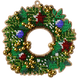Wooden Bead Embroidery Kit &ndash; &ldquo;Wreath With Ornaments&rdquo; FLK-441 FLK-441 photo 3