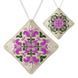 Faux Leather Bead Embroidery Kit &ndash; &ldquo;Mini Pillow Christmas Ornament&rdquo; (Double-Sided) FLBB-170 Light Beige FLBB-170 photo 2