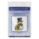 Plastic Cross-Stitch Kit &ndash; "Christmas Ornament &ndash; Snowman With Gift" FLX-019 FLX-019 photo 5