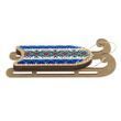 Wooden Bead Embroidery Kit &ndash; &ldquo;Sled Ornament &ndash; Blue and Red Pattern&rdquo; FLK-465 FLK-465 photo 6