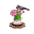 Wooden Bead Embroidery Kit &ndash; &ldquo;Needle Case &ndash; Bird With Flower&rdquo; FLK-477 FLK-477 photo 5