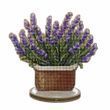 Wooden Cross-Stitch Kit &ndash; &ldquo;Lavender&rdquo; FLW-074 FLW-074 photo 6