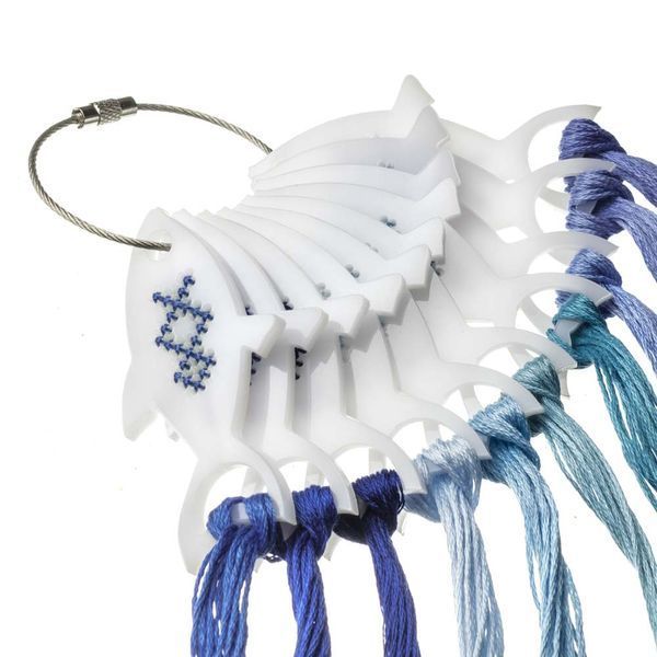 Thread Organizer &ndash; Fiber Swatch Drops &ldquo;Fish&rdquo; FLZ(S)-113 (10 pcs)