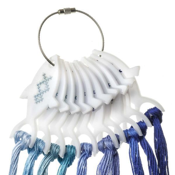 Thread Organizer &ndash; Fiber Swatch Drops &ldquo;Fish&rdquo; FLZ(S)-113 (10 pcs)