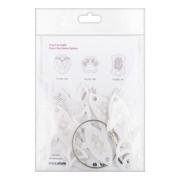 Thread Organizer &ndash; Fiber Swatch Drops &ldquo;Fish&rdquo; FLZ(S)-113 (10 pcs)