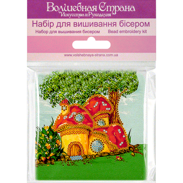 Bead embroidery magnet FLA-033