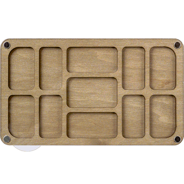 Multi-Layered Bead Organizer &laquo;Rectangular With Clear Lid&raquo; FLZB-084