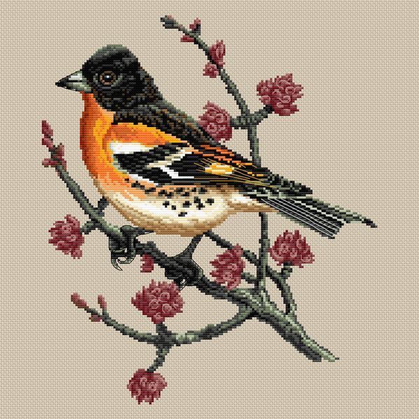 Cross-Stitch Pattern &ndash; "Brambling" WLP-046