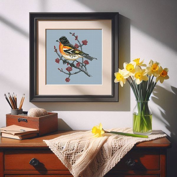 Cross-Stitch Pattern &ndash; "Brambling" WLP-046
